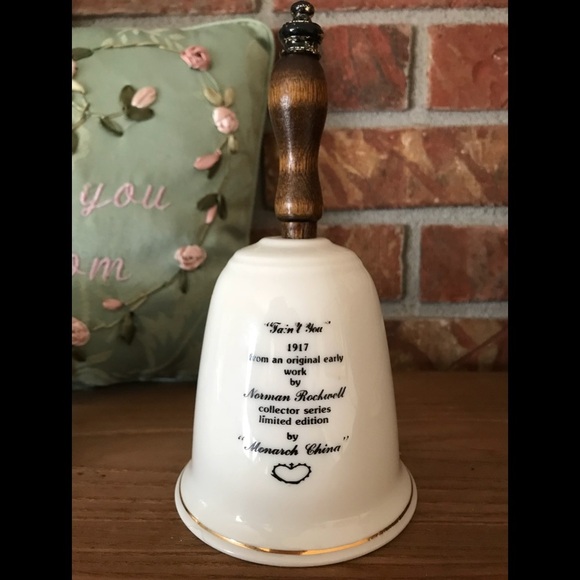 Rare Norman Rockwell 1917 Limited Collector Bell - Picture 3 of 6